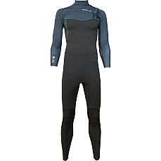 Traje De Neopreno Completo Sola H2O 3/2 Mm Con Cremallera Frontal Gbs - Azul Cruz A1630