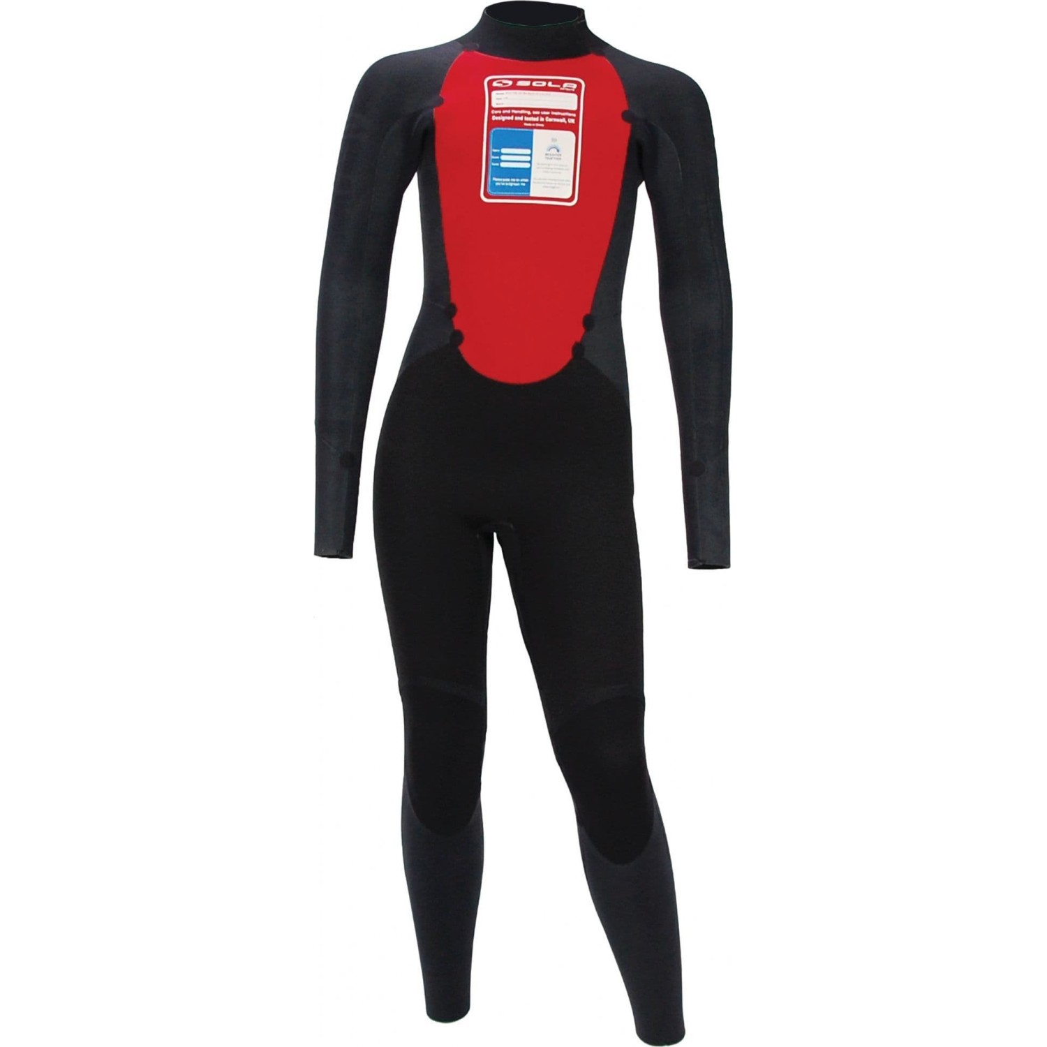 Traje De Neopreno Sola Kids Fire 5/4 Mm Con Cremallera Trasera - Asfalto/Rosa A1508