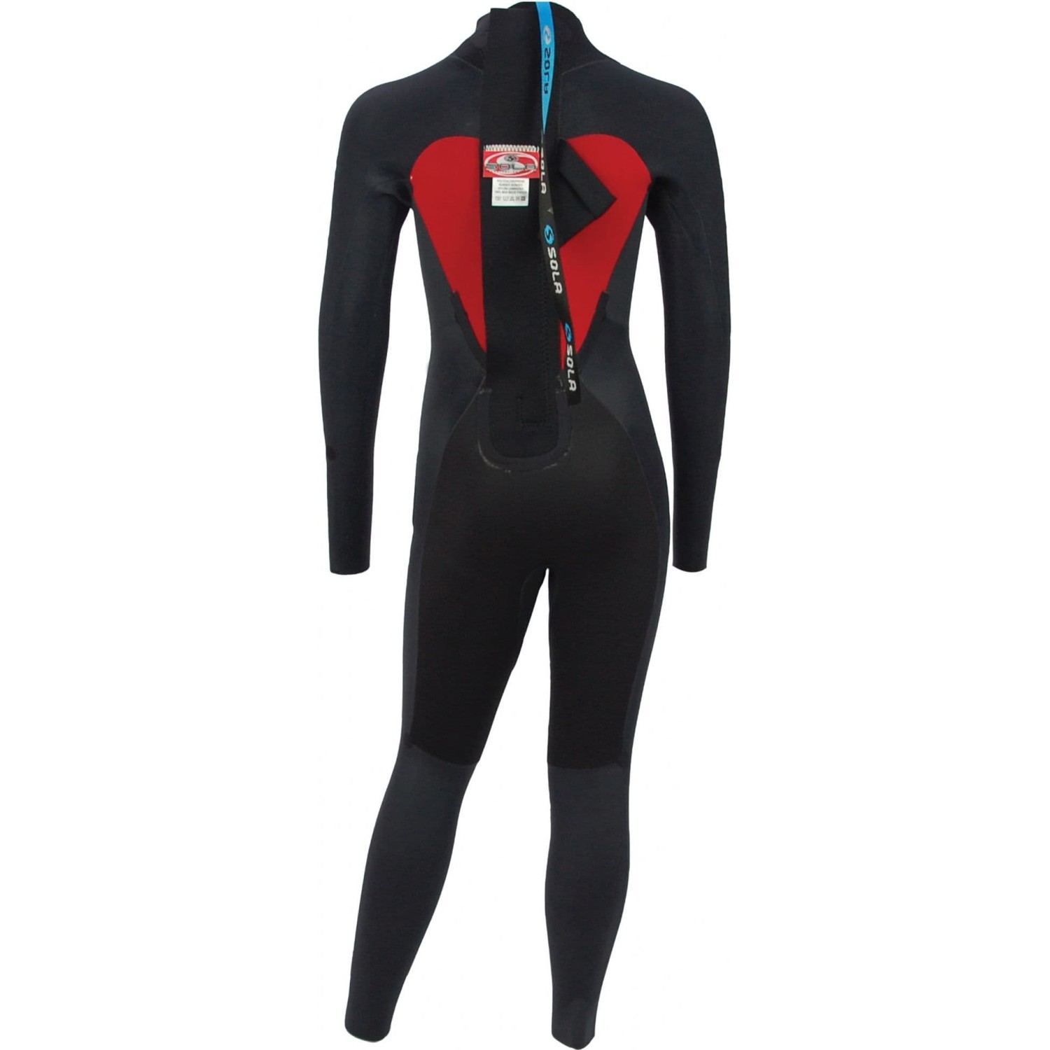 Traje De Neopreno Sola Kids Fire 5/4 Mm Con Cremallera Trasera - Asfalto/Lima A1508