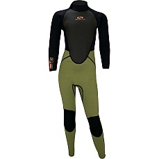 Traje De Neopreno Completo Sola Junior Storm 3/2 Mm - Negro/Caqui Traje De Neopreno Completo Sola Junior Storm 3/2 Mm - Negro/Caqui