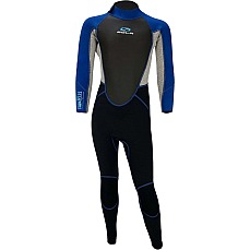 Traje De Neopreno Completo Sola Junior Storm 3/2 Mm - Azul/Jaspeado Traje De Neopreno Completo Sola Junior Storm 3/2 Mm - Azul/Jaspeado
