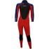Traje De Neopreno Completo Sola Junior Storm 3/2 Mm - Rojo/Azul