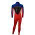 Traje De Neopreno Completo Sola Junior Storm 3/2 Mm - Rojo/Azul
