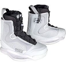 Botas De Wakeboard Ronix One Intuition+ 2027 - Blanco Elefante / Cromo