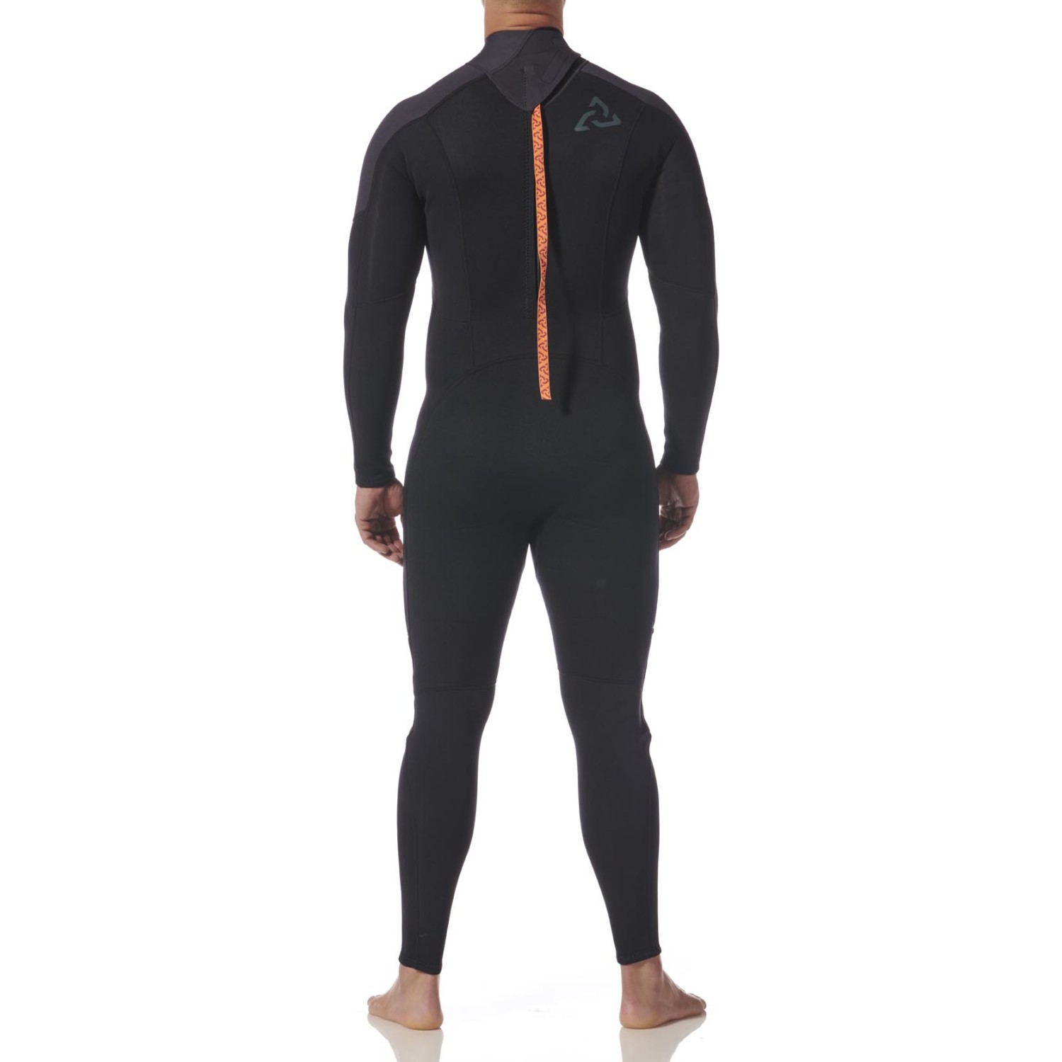 Traje De Neopreno Typhoon Essential 3/2 Mm Con Cremallera Trasera 2027 - Negro/Solar