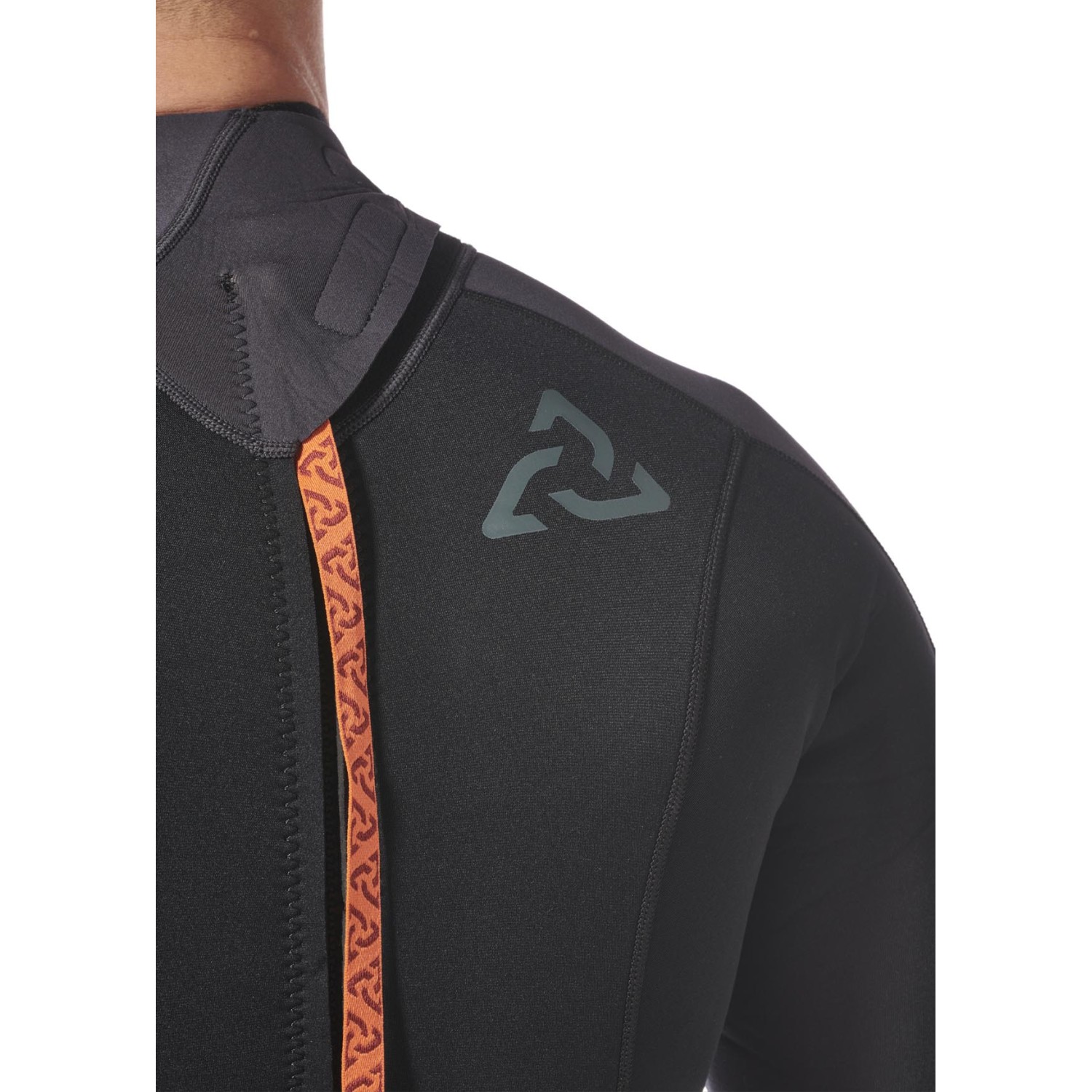 Traje De Neopreno Typhoon Essential 3/2 Mm Con Cremallera Trasera 2027 - Negro/Solar