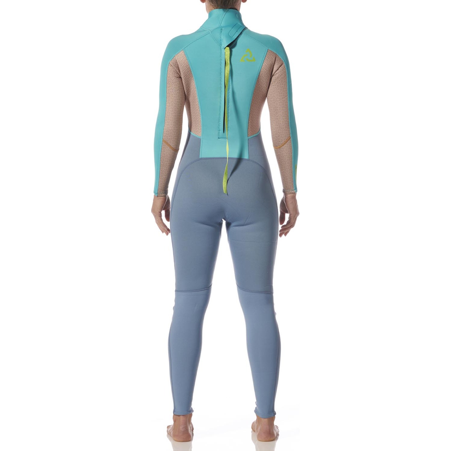 Traje De Neopreno Typhoon Essentia Para Mujer, 3/2 Mm, Con Cremallera Trasera, Modelo 2027 - Azul Celeste/Nimbus