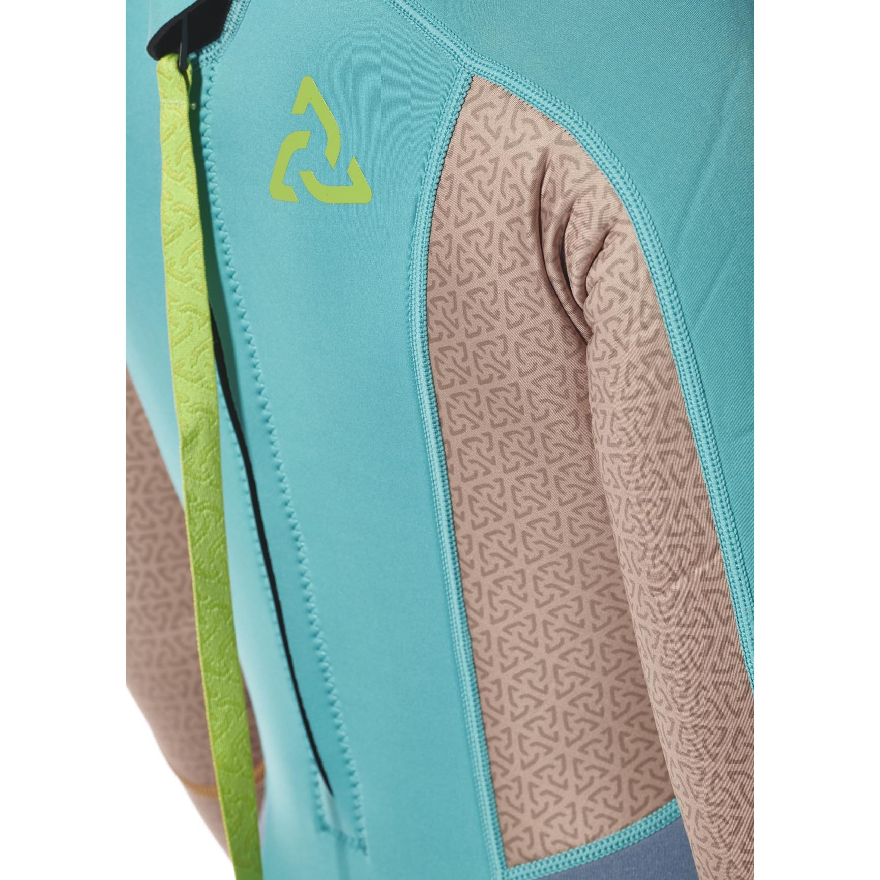 Traje De Neopreno Typhoon Essentia Para Mujer, 3/2 Mm, Con Cremallera Trasera, Modelo 2027 - Azul Celeste/Nimbus