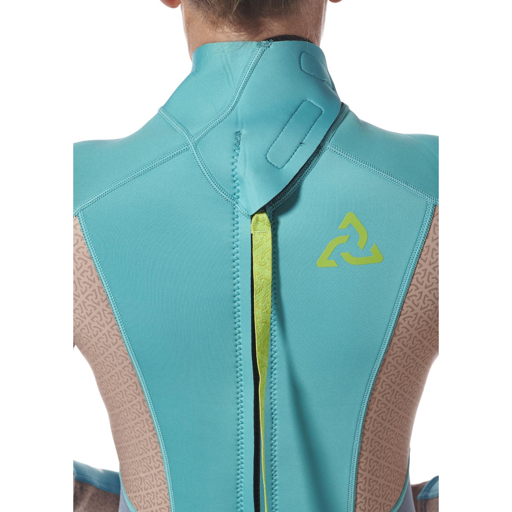 Traje De Neopreno Typhoon Essentia Para Mujer, 3/2 Mm, Con Cremallera Trasera, Modelo 2027 - Azul Celeste/Nimbus