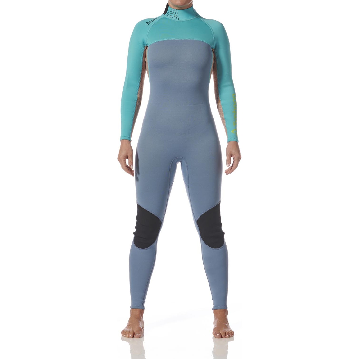Traje De Neopreno Typhoon Essentia Para Mujer, 3/2 Mm, Con Cremallera Trasera, Modelo 2027 - Azul Celeste/Nimbus