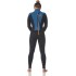 Traje De Neopreno Typhoon Essentia Para Mujer, 3/2 Mm, Con Cremallera Trasera, Modelo 2027 - Azul Océano/Negro