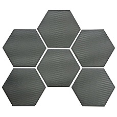 Almohadillas Hexagonales Seadek - 150 Mm Almohadillas Hexagonales Autoadhesivas Antideslizantes De 3 Mm - Gris Oscuro [Paquete D