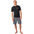 Camiseta Rip Curl Driven Manga Corta Suelta Uv - Negro Wly9Sm