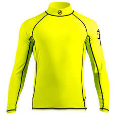 Zhik Para Hombre De Manga Larga Spandex Rash Chaleco / Guardia - Hi Viz Yellow Zhik Para Hombre De Manga Larga Spandex Rash Chaleco / Guardia - Hi Viz Yellow