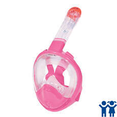 Máscara De Snorkel De Cara Completa Beuchat Junior Smile - Rosa Fluo Máscara De Snorkel De Cara Completa Beuchat Junior Smile - Rosa Fluo