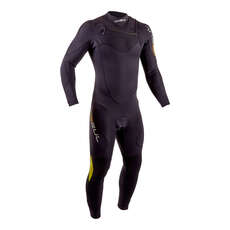 Traje De Neopreno Con Cremallera En El Pecho Gul Code Zero 4 / 3Mm - Negro - Cz1203-B7
