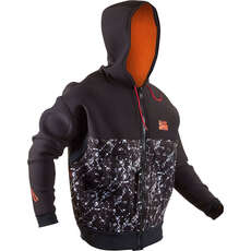 Sudadera Con Capucha De Neopreno Con Cremallera Gul Flexor - Camo Negro - Fx6402-B7