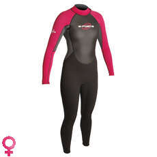 Gul Vapor De 3 Mm Para Mujer G-Force Traje - Negro / Color Rosa Oscuro