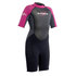Gul Junior Femenino G-Force 3 Mm Shorty Traje - Negro / Color Rosa Oscuro
