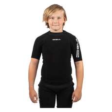 Gul Junior Evotherm Thermal Manga Corta Top - Negro