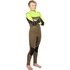 Traje De Neopreno Gul Junior Response 5/4 Mm Con Cremallera Frontal - Verde/Azufre Re1251