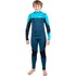 Traje De Neopreno Gul Junior Response 5/4 Mm Con Cremallera En El Pecho Y La Espalda - Azul Marino/Cian Re1251