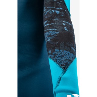 Traje De Neopreno Gul Junior Response 5/4 Mm Con Cremallera En El Pecho Y La Espalda - Azul Marino/Cian Re1251