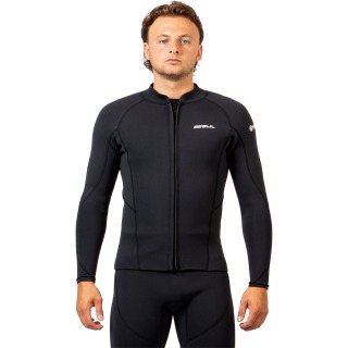 Chaqueta De Neopreno Gul Response De 3 Mm Con Cremallera Frontal - Negra Re6304