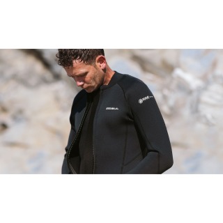 Chaqueta De Neopreno Gul Response De 3 Mm Con Cremallera Frontal - Negra Re6304