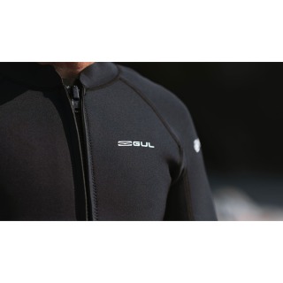 Chaqueta De Neopreno Gul Response De 3 Mm Con Cremallera Frontal - Negra Re6304