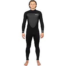 Traje De Neopreno Completo Gul Response De 5/3 Mm Con Costura Invisible Y Cremallera Trasera - Negro Re1213
