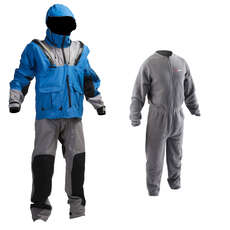 Gul Fugitivo Kitesurf Traje Impermeable De - Blue / Ash - Undersuit Gratis