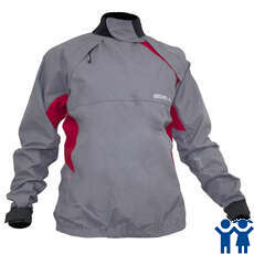 Gul Júnior Gamma Impermeable / Transpirable Spray Top - Gris / Rojo