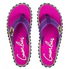 Gumbies Womens Islander Canvas Chanclas - Morado Firmado Gumbies Womens Islander Canvas Chanclas - Morado Firmado