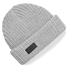 Gorro De Punto Trenzado Gill - Gris Claro Jaspeado Gorro De Punto Trenzado Gill - Gris Claro Jaspeado