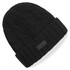 Gorro De Punto Trenzado Gill - Negro