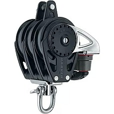 Harken 2668 75 Mm Carbo Triple Block - Mordaza Giratoria Y De Leva Y Gancho