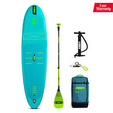 Pack Sup Gonflable Et Pagaie En Fibre De Verre Jobe Aero Nera Lite 10.6 - Bleu Sarcelle