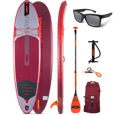 Paquete De Sup Hinchable Jobe Yarra 10.6 Aero - Rojo - Free Jobe Sunglasses