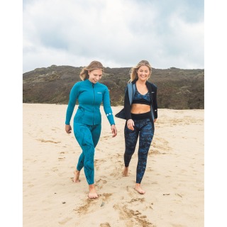 Pantalones De Neopreno Gul Luna7 De 2 Mm Para Mujer - Mármol/Verde Azulado La8301