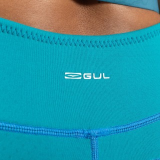 Pantalones De Neopreno Gul Luna7 De 2 Mm Para Mujer - Mármol/Verde Azulado La8301