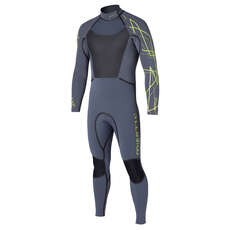 Mystic Negro Estrella 3/2 Backzip Kitesurf Traje 2014 - Gris