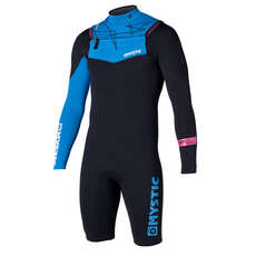 Mystic Crossfire Nd 3/2 Kitesurf Shortleg Longarm 2014 - Azul Mystic Crossfire Nd 3/2 Kitesurf Shortleg Longarm 2014 - Azul