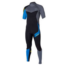 Mystic Crossfire 3/2 Kitesurf Brazo Corto Cremallera Trasera 2014 - Azul