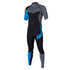 Mystic Crossfire 3/2 Kitesurf Brazo Corto Cremallera Trasera 2014 - Azul