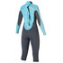 Mystic Para Mujer De La Estrella 4/3 Kitesurf Pierna Corta Brazo Largo 2014 - Gris