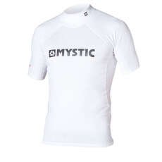 Mystic Estrella Kitesurf Ss Camisa De Lycra - Blanco Mystic Estrella Kitesurf Ss Camisa De Lycra - Blanco