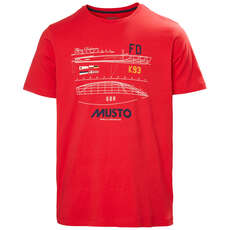 Musto Flying Dutchman T-Shirt - Rojo - Lmts092-169 Musto Flying Dutchman T-Shirt - Rojo - Lmts092-169