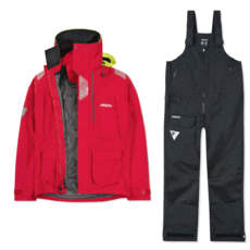 Paquete De Chaqueta Y Pantalón Costa Afuera Br2 De Musto - Rojo / Negro