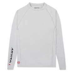 Musto Uv Ensignia T-Shirt De Manga Larga De Secado Rápido - Platino Musto Uv Ensignia T-Shirt De Manga Larga De Secado Rápido - Platino